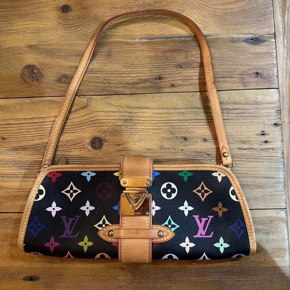 Louis Vuitton Black Multicolor Monogram Shoulder Bag